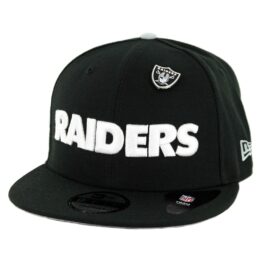 New Era 9Fifty Oakland Raiders Pinned Snapback Hat Black