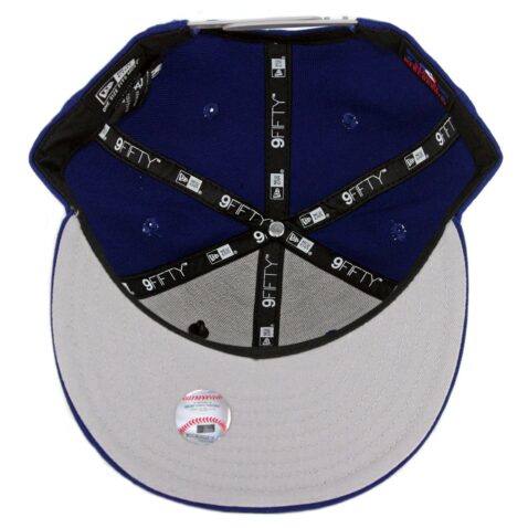 New Era 9Fifty Los Angeles Dodgers Pinned Snapback Hat Dark Royal