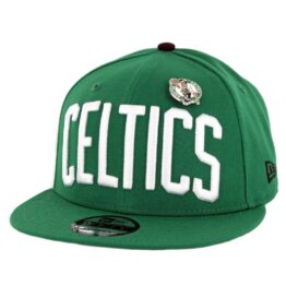 New Era 9Fifty Boston Celtics Pinned Snapback Hat Kelly Green