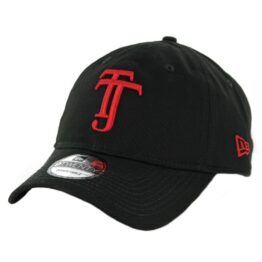 New Era 9Twenty Tijuana Xolos TJ Logo Adjustable Strapback Hat Black Scarlet Red
