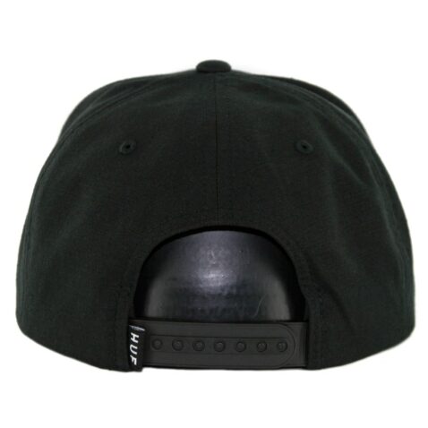 HUF Ripstop Box Logo Snapback Hat Black