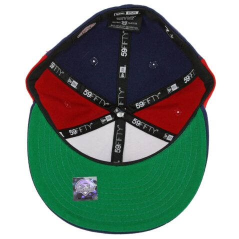 New Era 59Fifty Jacksonville Jumbo Shrimp Fitted Hat Red White Light Blue - Image 3