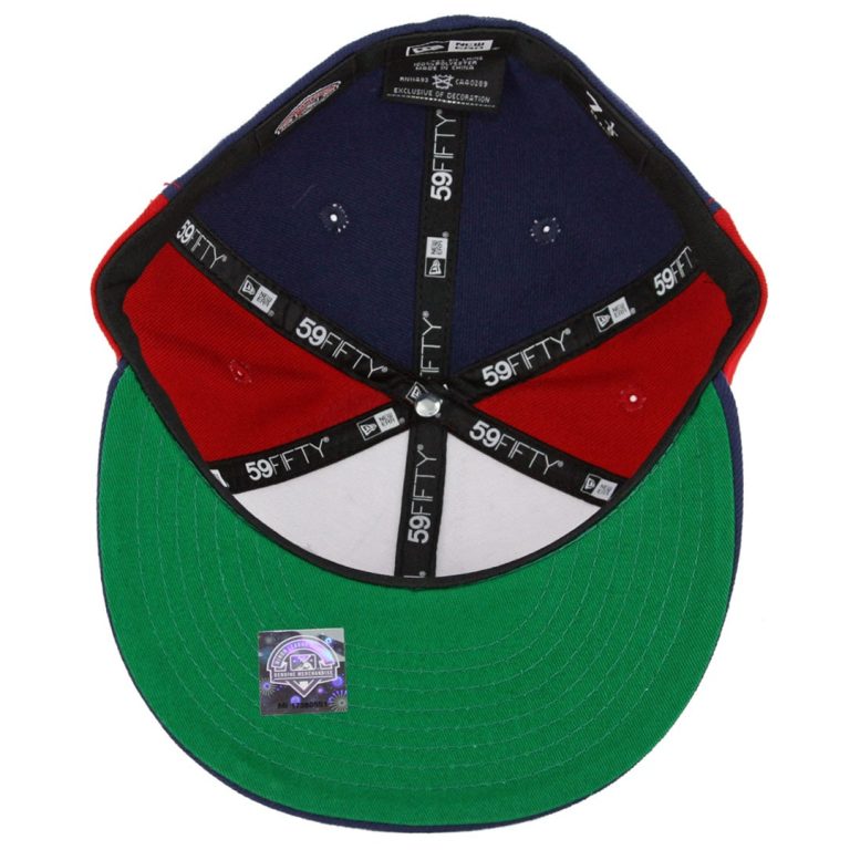 New Era 59Fifty Jacksonville Jumbo Shrimp Fitted Hat Red White Light Blue-Inside New Era 59Fifty Jacksonville Jumbo Shrimp Fitted Hat Red White Light Blue-Inside