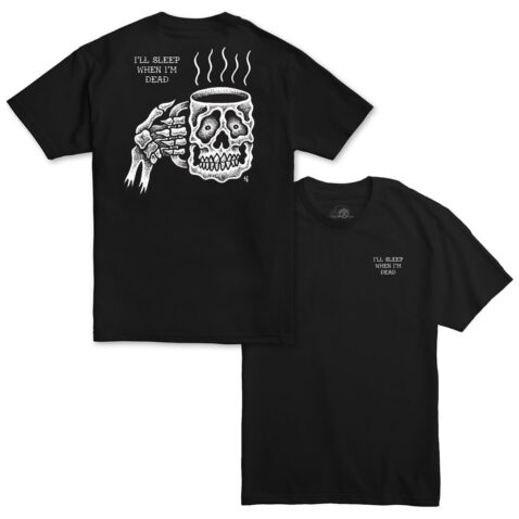 Sketchy Tank Coffee Scratch N Sniff T-Shirt Black