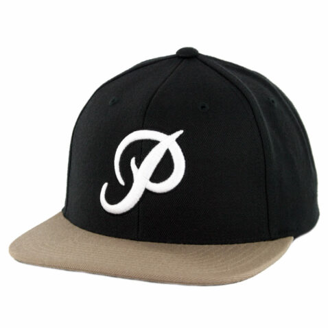 Primitive Classic P Snapback Hat Black Camel
