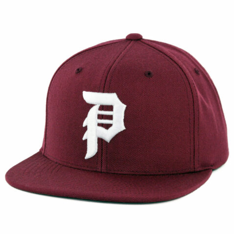 Primitive Dirty P Snapback Hat Burgundy