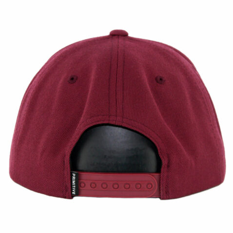 Primitive Dirty P Snapback Hat Burgundy
