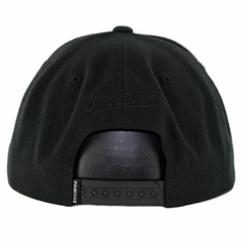 Primitive Classic P Snapback Hat Black Black