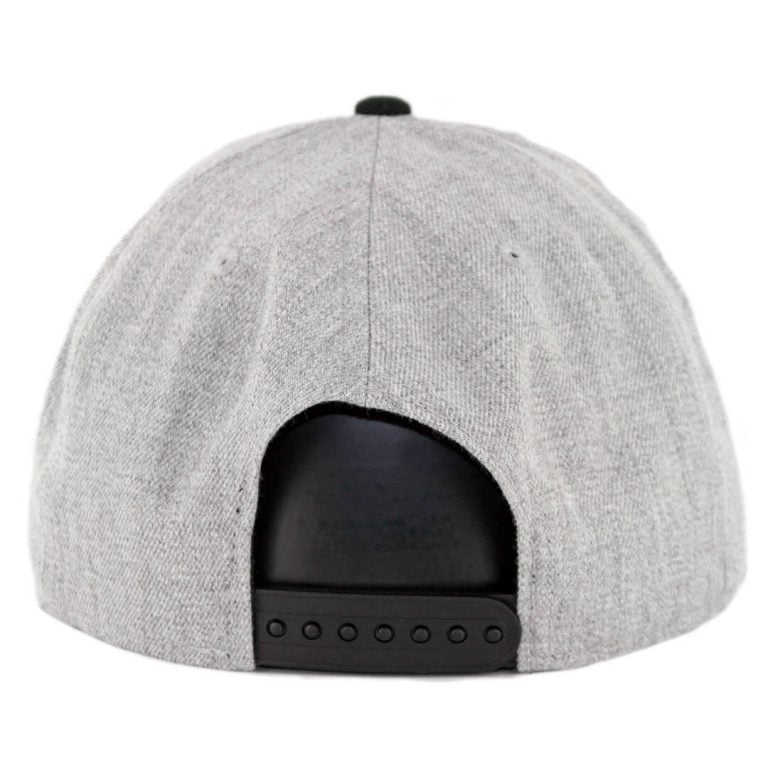 New Era 9Fifty Oakland Raiders Raider Nation Snapback Hat Heather Grey Black-Back New Era 9Fifty Oakland Raiders Raider Nation Snapback Hat Heather Grey Black-Back