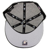 New Era 9Fifty Oakland Raiders Raider Nation Snapback Hat Heather Grey Black-Inside