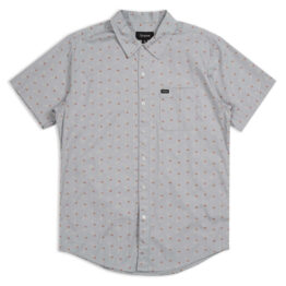 Brixton Charter Print Short Sleeve Woven Button Up Shirt Haze