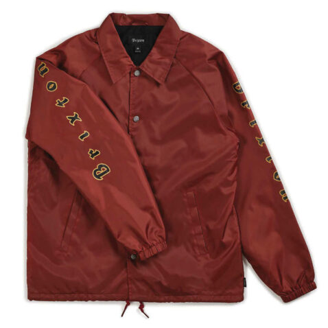 Brixton Primo Jacket Burgundy Black
