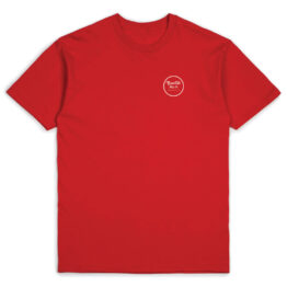 Brixton Wheeler II Short Sleeve T-Shirt Red White