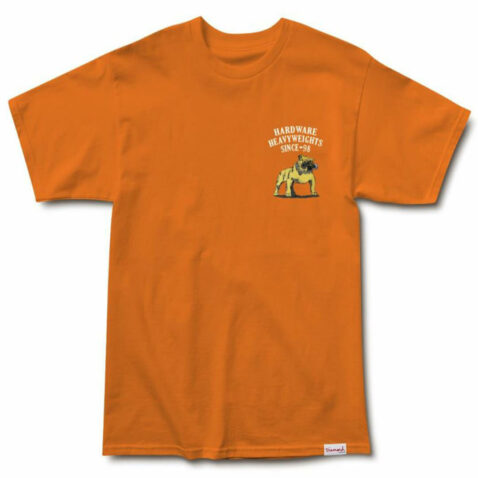 Diamond Supply Co Bulldogs Short Sleeve T-Shirt Orange