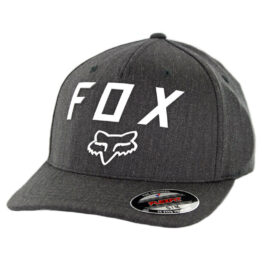 Fox Number 2 Flexfit Hat Heather Graphite