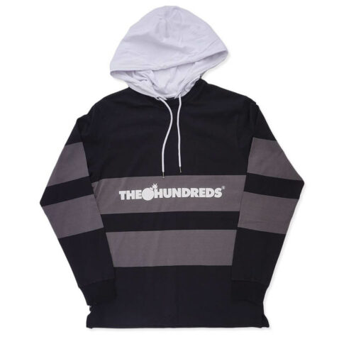 The Hundreds Ridge Long Sleeve Hooded Knit Shirt Black