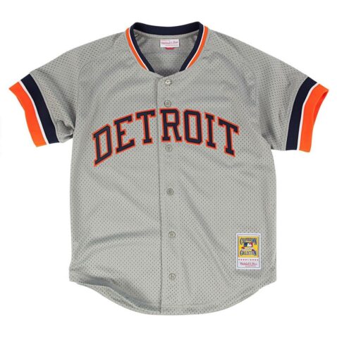 Mitchell & Ness Detroit Tigers Authentic BP 1987 Jersey Grey