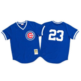 Mitchell & Ness Chicago Cubs Authentic Mesh BP 1984 Jersey Royal Blue
