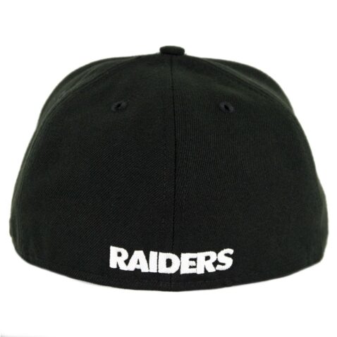 New Era 59Fifty Oakland Raiders Fitted Hat Black Light Grey - Image 2