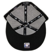 New Era 59Fifty Oakland Raiders Raider Nation Fitted Hat Heather Grey Heather Black-Inside