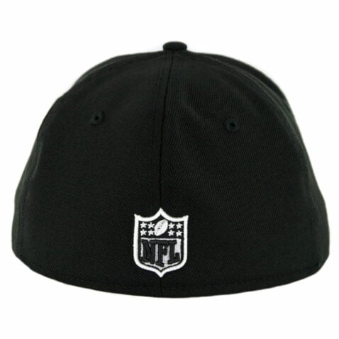 New Era 59Fifty Las Vegas Raiders Raider Nation Fitted Hat Black White - Image 2