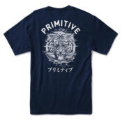 Primitive Tiger T-Shirt Navy-Back