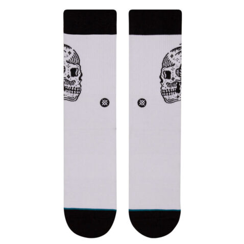 Stance x Sketchy Tank Skull Palm Sock White