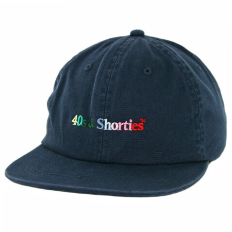 40’s & Shorties Text Logo Clipback Hat Navy