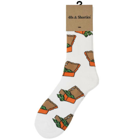 40's & Shorties Shoe Box Sock White