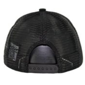 New Era 9Fifty Chicago Bulls Trucker Snapback Hat Black White-back