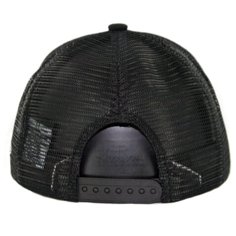 New Era 9Fifty Chicago Bulls Trucker Snapback Hat Black White - Image 2