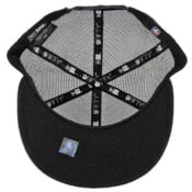 New Era 9Fifty Chicago Bulls Trucker Snapback Hat Black White-Inside