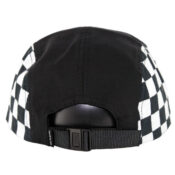 The Quiet Life Checker 5 Panel Camper Clipback Hat Black Checker-back