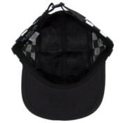 The Quiet Life Checker 5 Panel Camper Clipback Hat Black Checker-inside