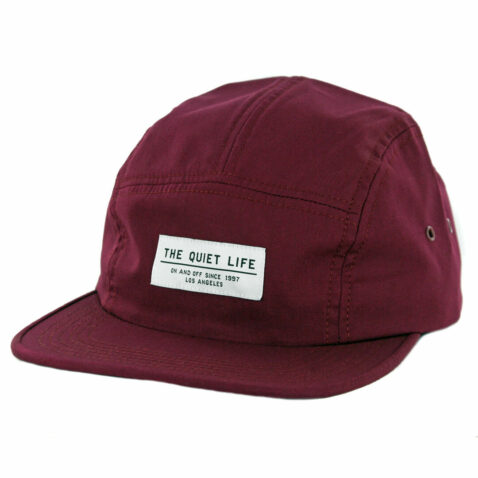 The Quiet Life Foundation 5 Panel Camper Clipback Hat Maroon