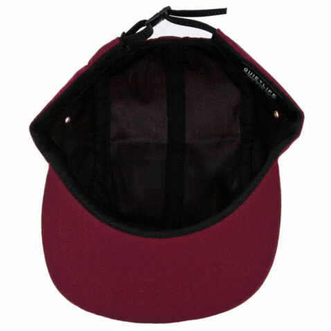 The Quiet Life Foundation 5 Panel Camper Clipback Hat Maroon