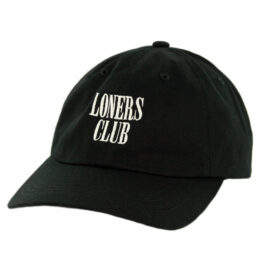 The Quiet Life Loners Club Dad Strapback Hat Black