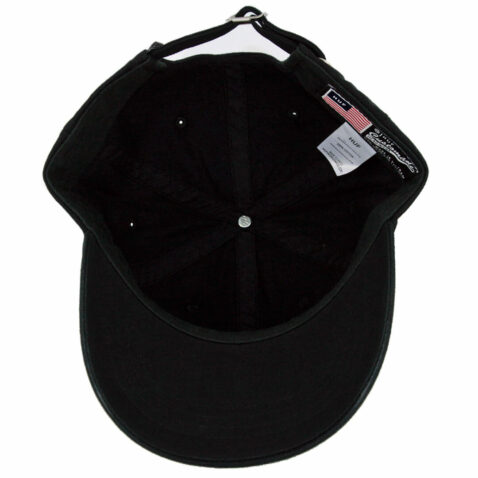 HUF Torch Curved Visor 6 Panel Strapback Hat Black