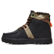 DC Shoes Men's Woodland Boot Black Multi-side