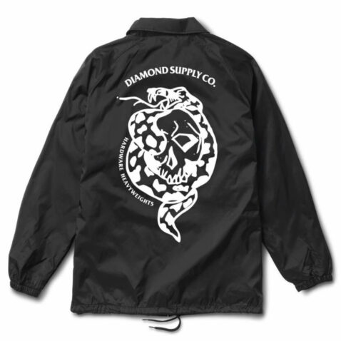 Diamond Supply Co Venom Coaches Jacket Black