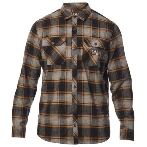 FOX Traildust Flannel Long Sleeve Shirt Heather Graphite