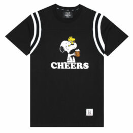 HUF X Peanuts Cheers Football Jersey Black
