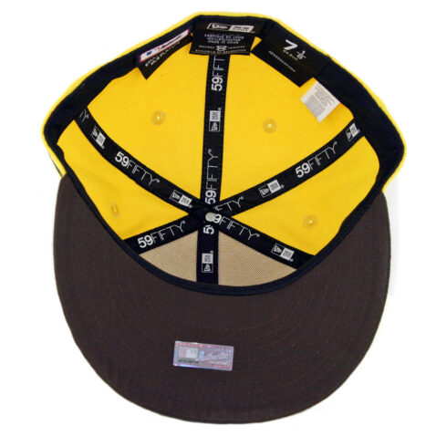 New Era 59Fifty San Diego Padres 2018 Players Weekend Fitted Hat Yellow Dark Brown