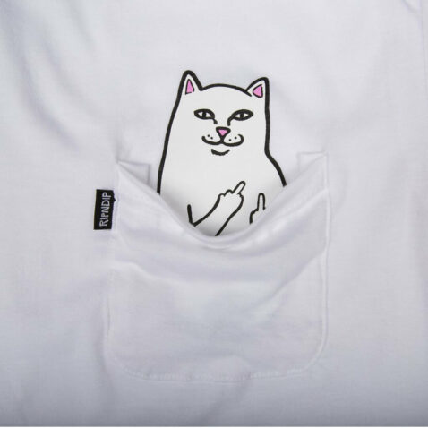 Rip N Dip Lord Nermal Pocket T-Shirt White