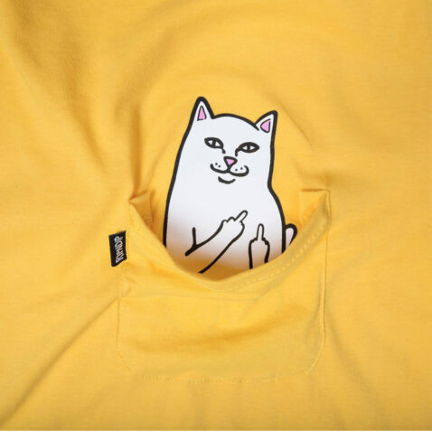 Rip N Dip Lord Nermal Pocket T-Shirt Yellow