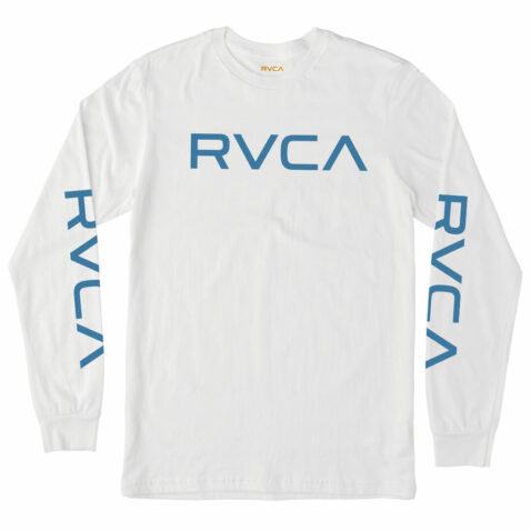 RVCA Big RVCA Sleeves Long Sleeve T-Shirt White