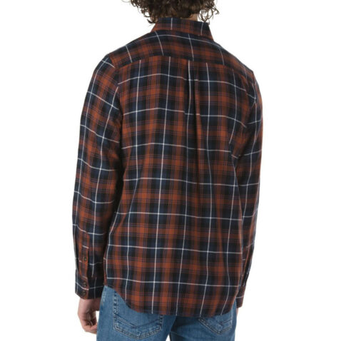 Vans Sycamore Flannel Long Sleeve Shirt Dress Blue Sequoia
