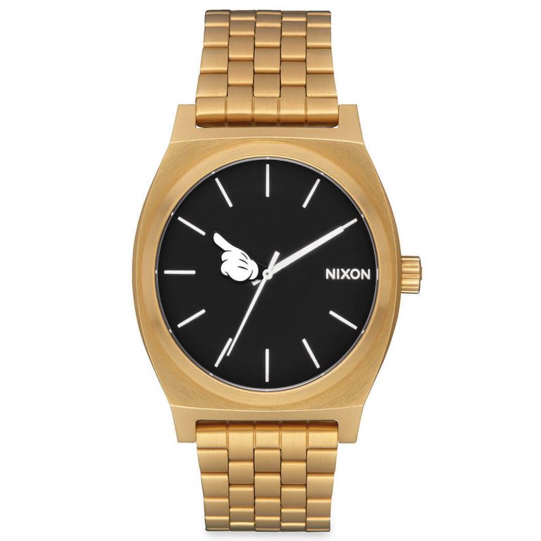 Nixon x Disney Time Teller Watch Gold Black Mickey