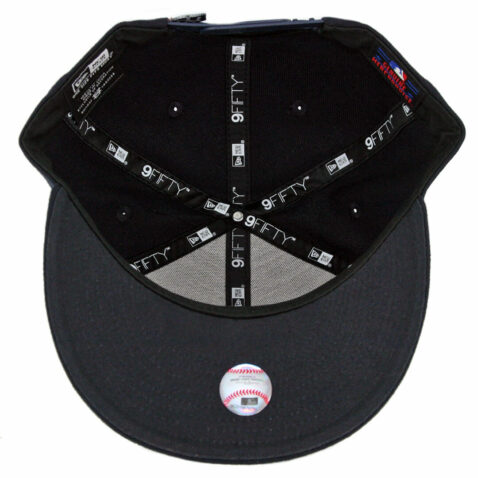 New Era 9Fifty New York Yankees Caps On Caps Snapback Hat Dark Navy