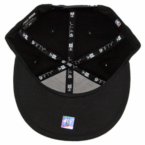 New Era 9Fifty Chicago Bulls Caps On Caps Snapback Hat Black